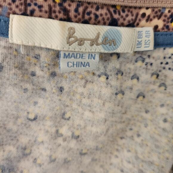 Boden size 4R Purple Dress with Yellow and Blue Floral Print - Picture 10 of 10